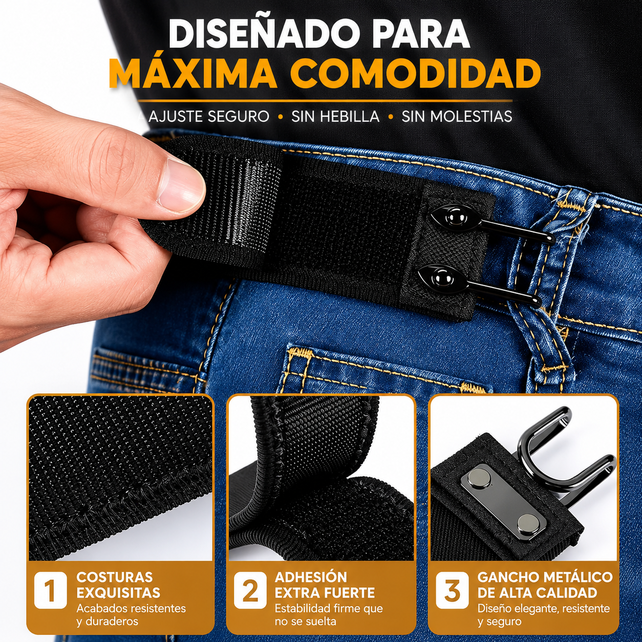 Cinturon Sin Hebilla