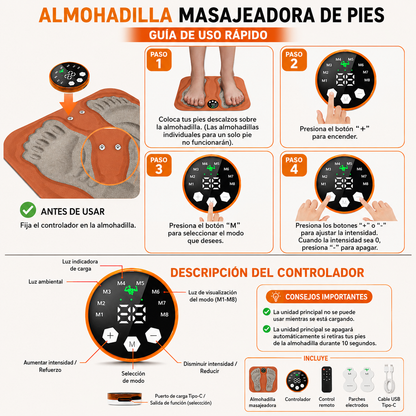 Almohadilla masajeador de pies inteligente
