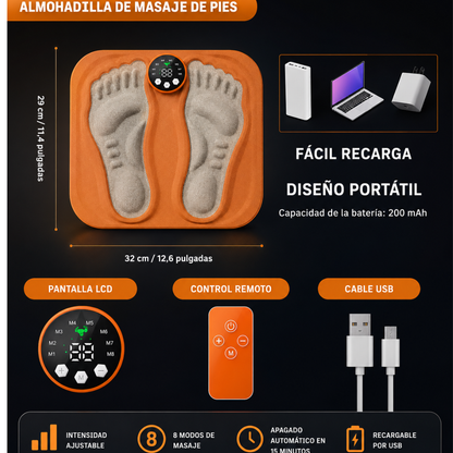 Almohadilla masajeador de pies inteligente